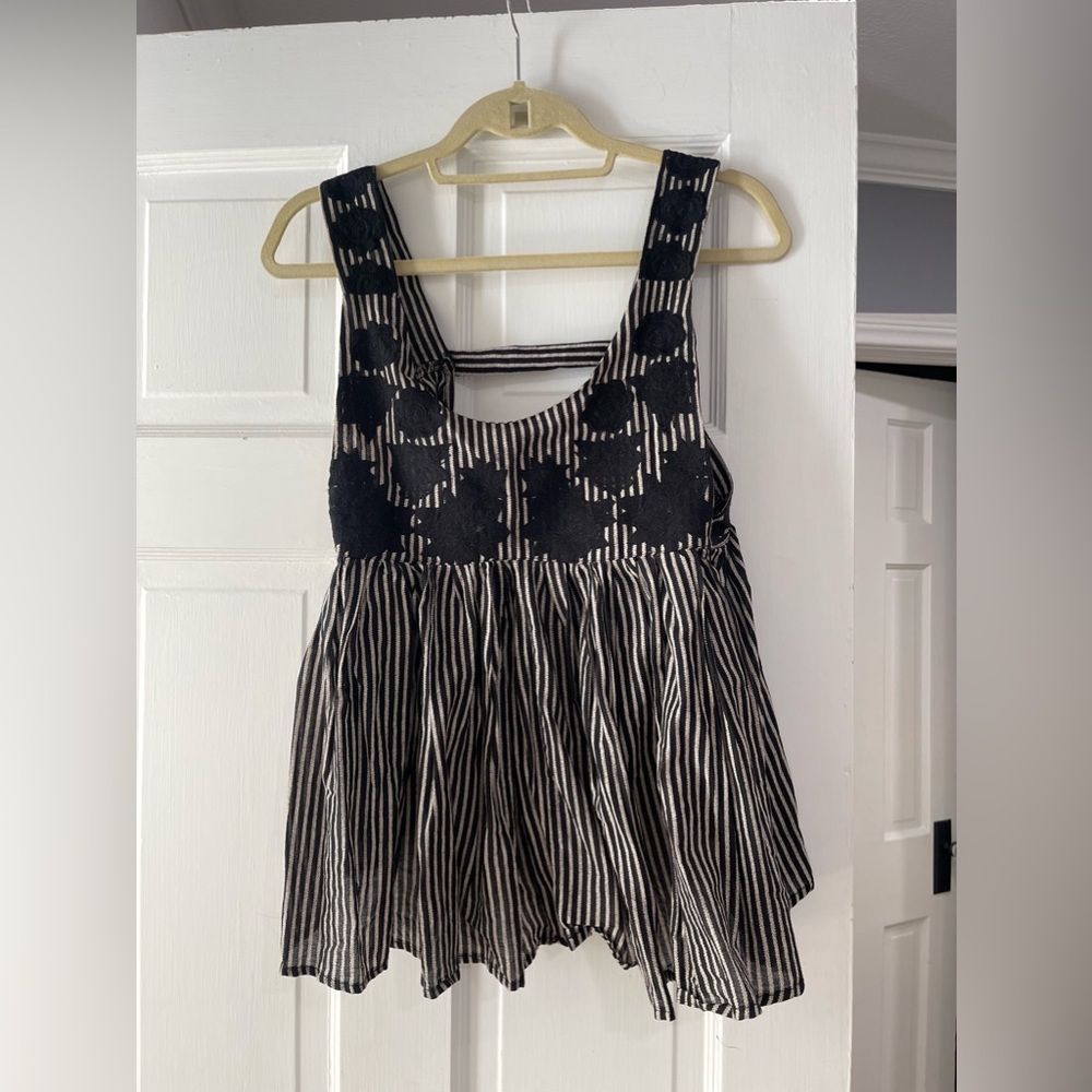 black and white tank